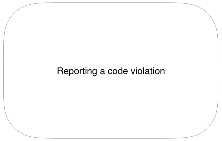 Reporting a code violation
